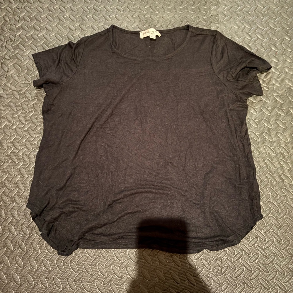 Philosophy Black Short Sleeve Tee